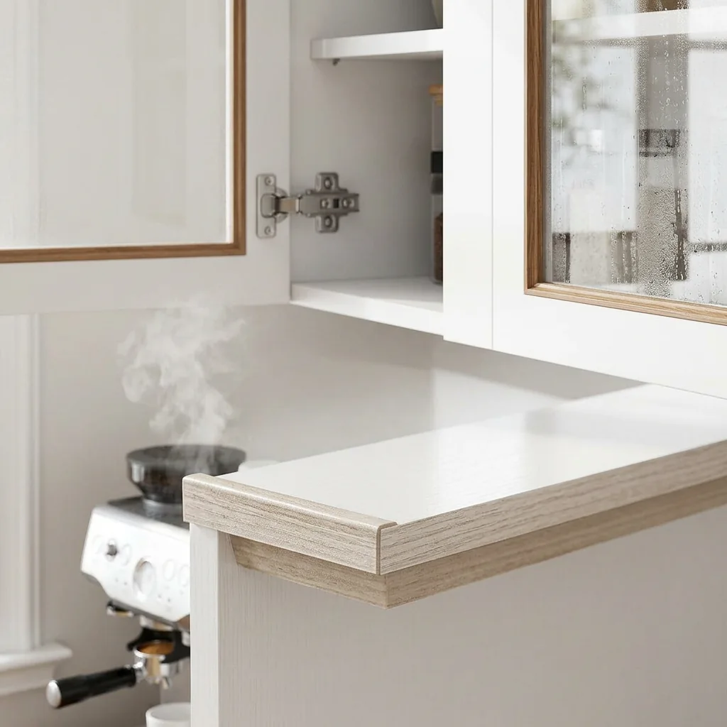 Materiais, ferragens e tolerância à cozinha (humidade, vapor e limpeza)