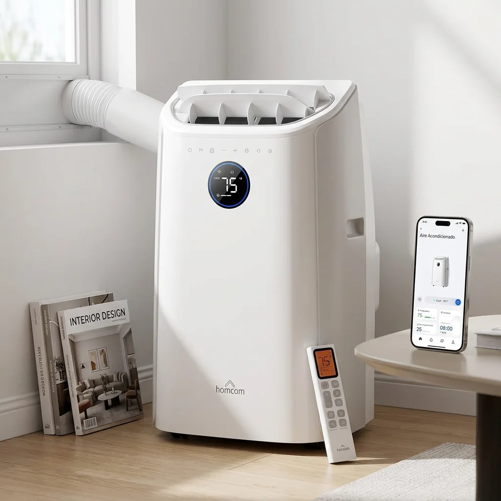 Ar condicionado HOMCOM: guia realista e DREO 10 000 BTU