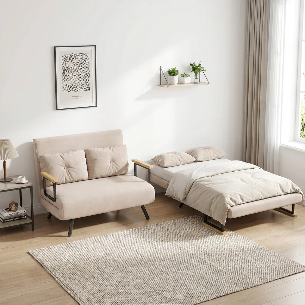 Sofá-cama HOMCOM: equilíbrio entre assento e descanso