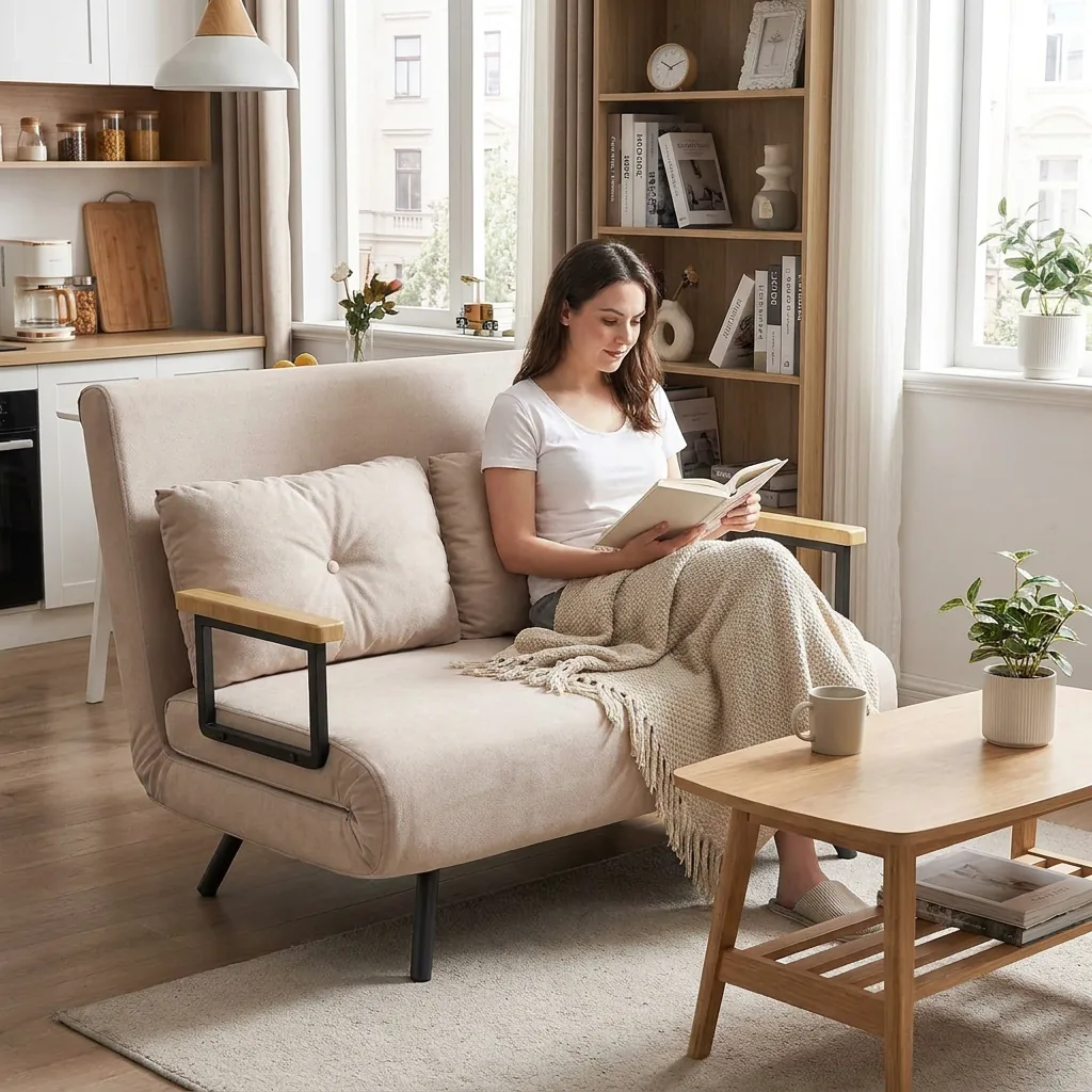 Sofá HOMCOM: conforto, medidas e escolha do tecido