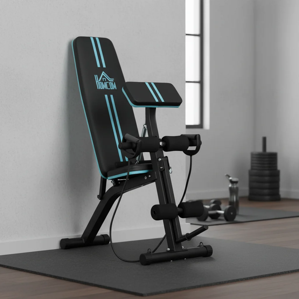 Banco de musculação dobrável HOMCOM