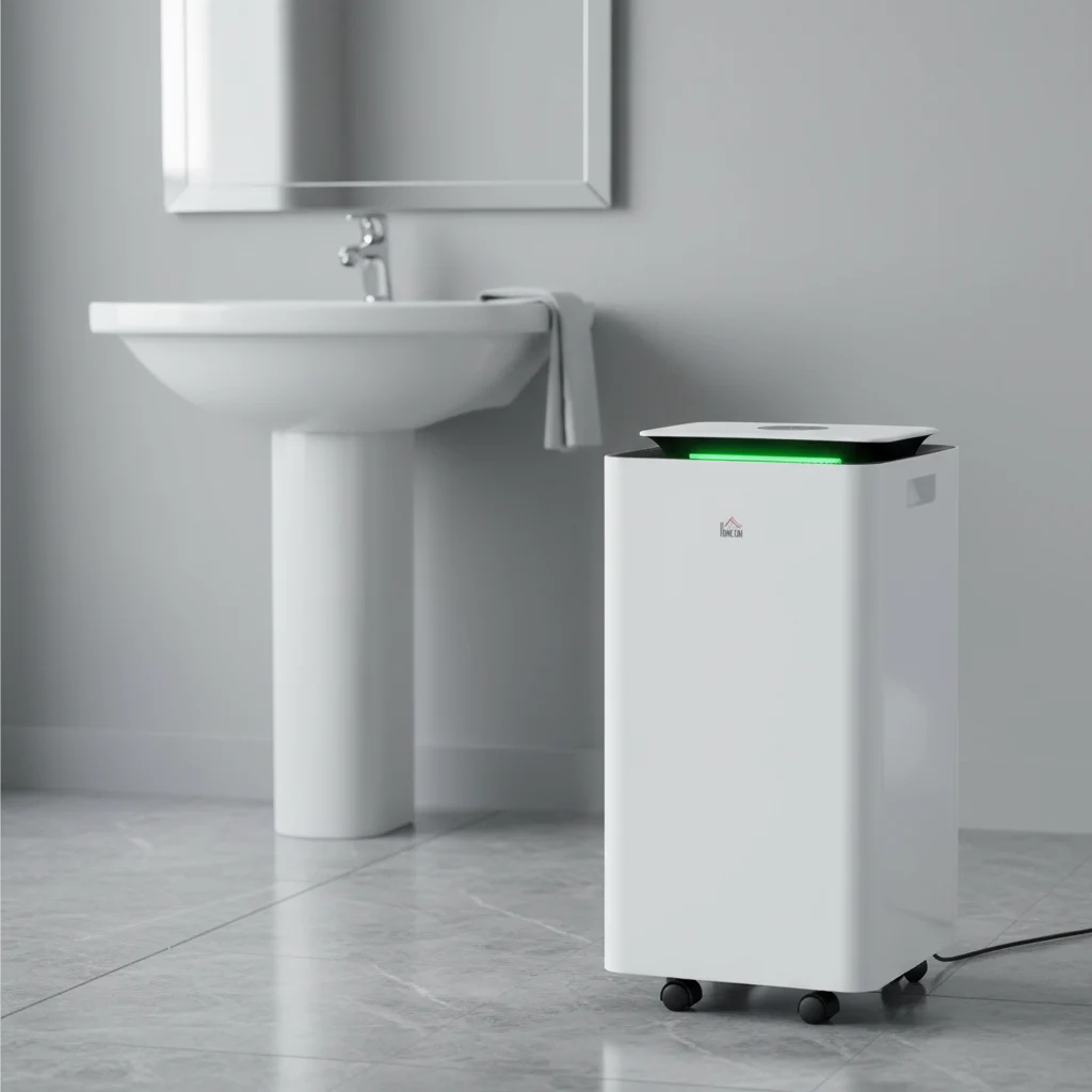Desumidificador elétrico HOMCOM 12 L/dia com depósito de 2,5 L