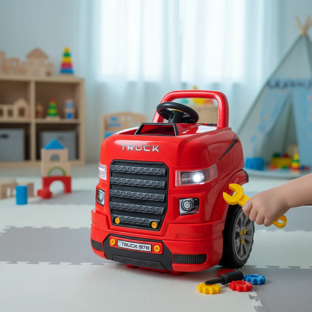 Motor de camião de brincar HOMCOM com 61 peças para crianças a partir dos 3 anos