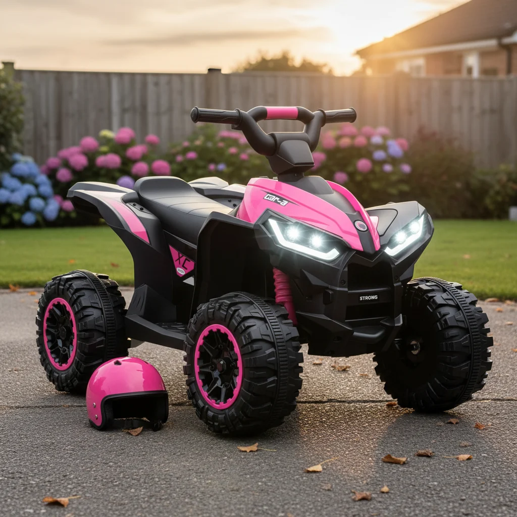 Quad elétrico infantil HOMCOM 12 V rosa para 3–5 anos