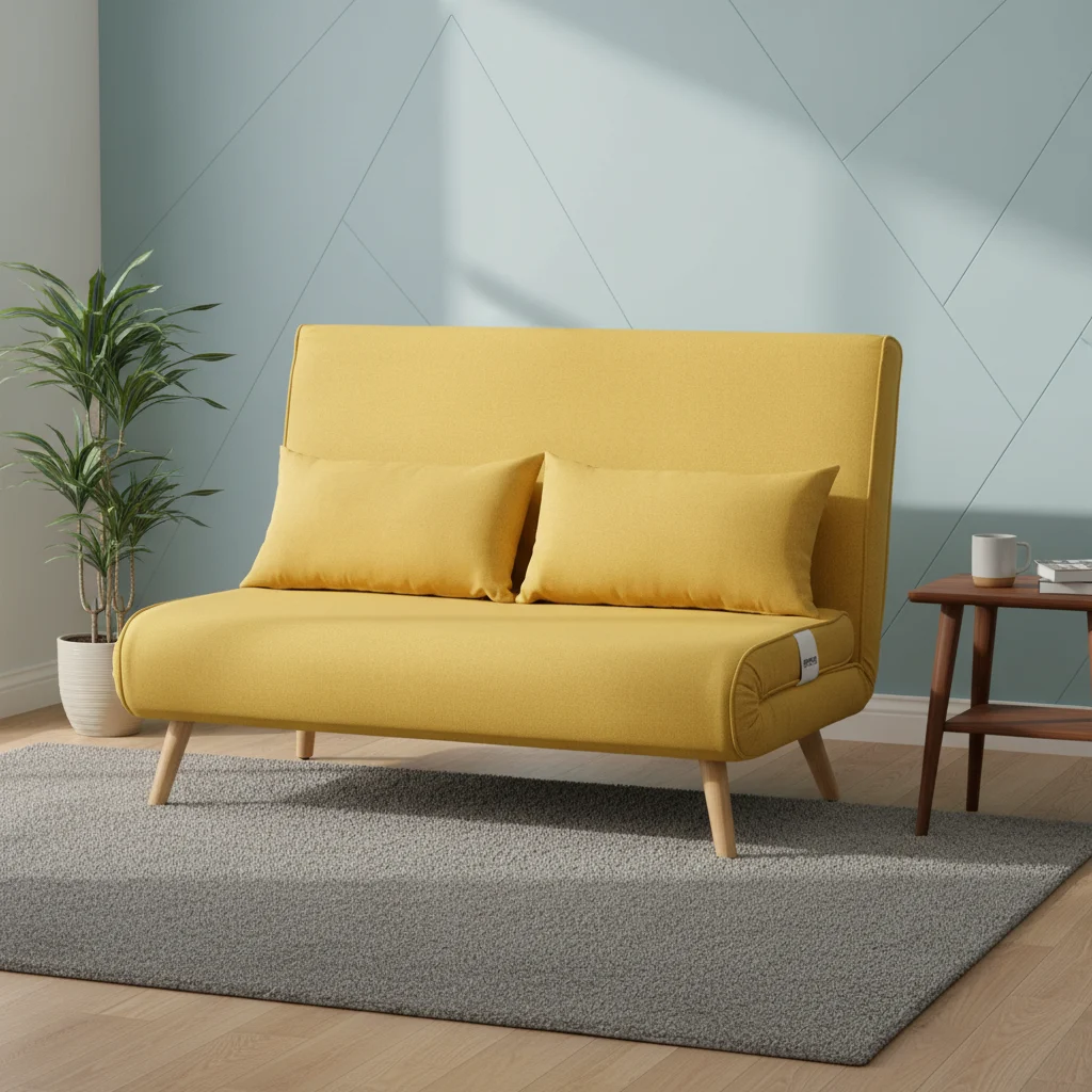 Sofá-cama HOMCOM de 2 lugares dobrável 3 em 1